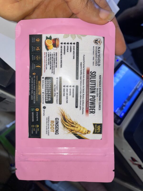 Solution powder for infection cure