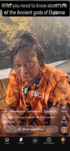 ANCIENT GOD OF IDIMIAKO ILEH EKPOMA NAMED OSUNJA